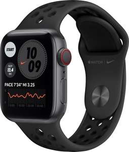 Smartwatch APPLE Watch 6 Cellular GPS 40mm (gwiezdna szarość z opaską sportową w kolorze czarnym M07E3FD)