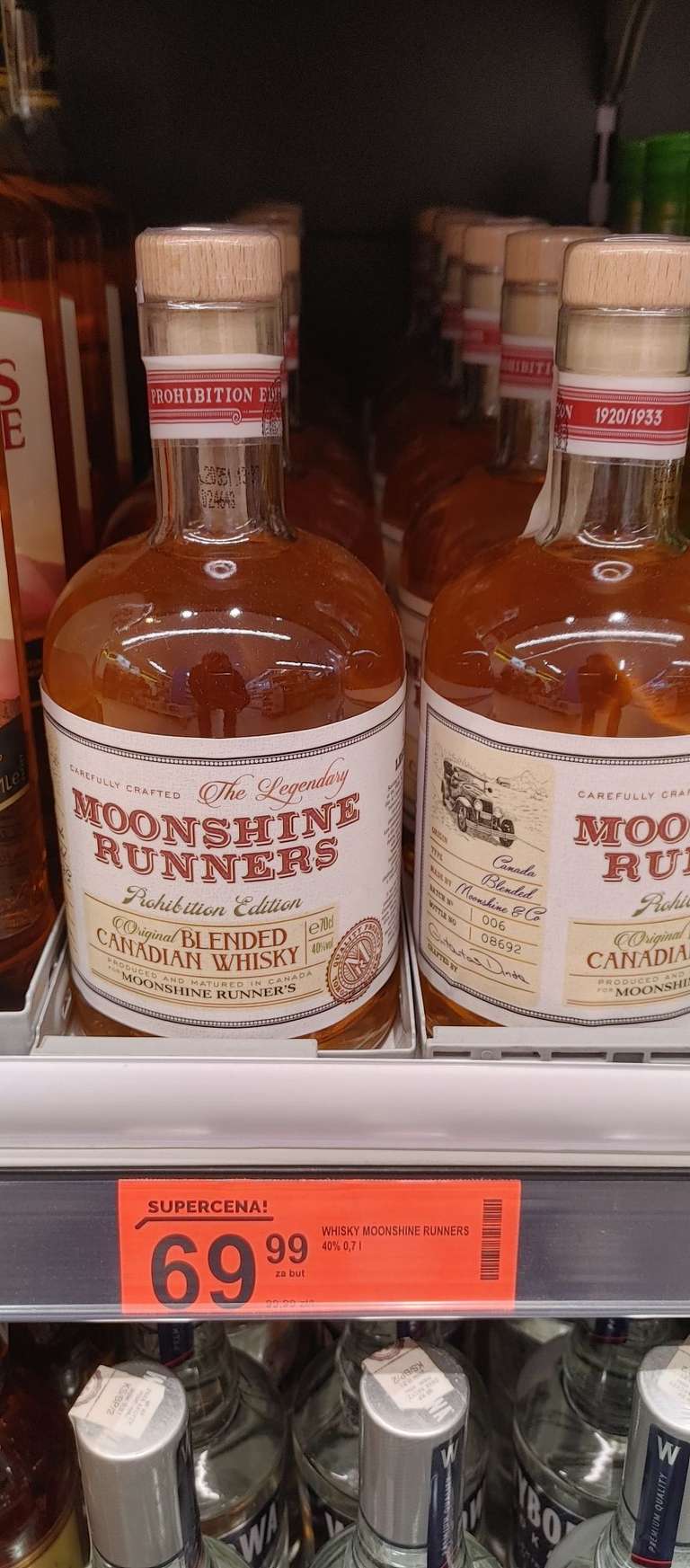 Biedronka Moonshine Runners 0,7 40% bourbon whisky whiskey