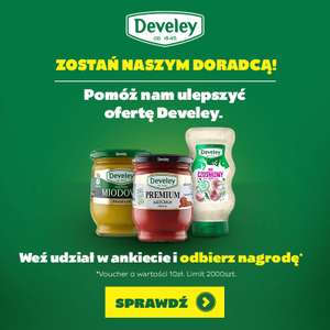 Develey, Zostań naszym Doradcą! i otrzymaj bon 10zł do sklepu develey.pl