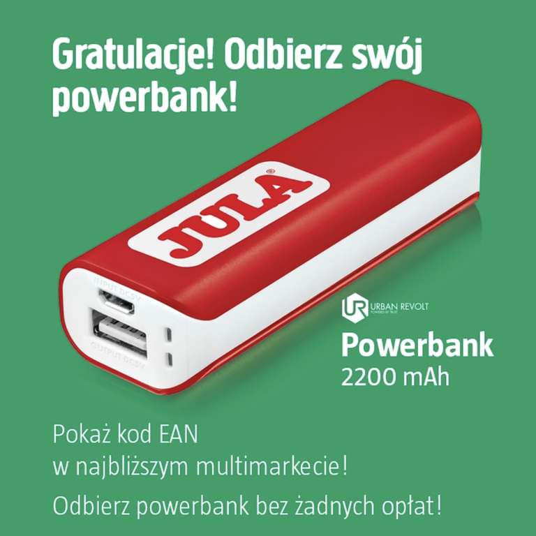 Powerbank 2200 mAh za darmo (z aplikacją mobilną) @ Jula