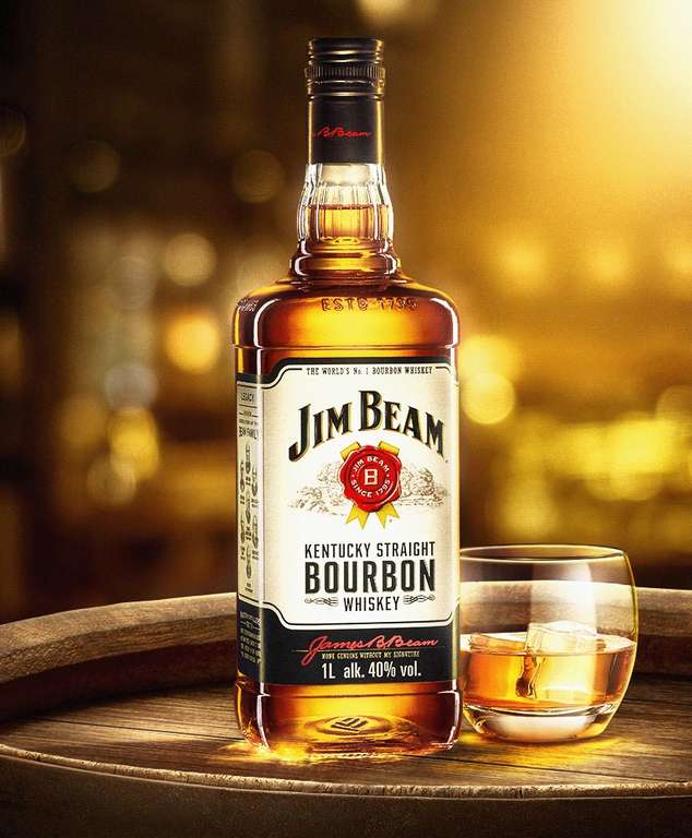 Jim Beam Kentucky Straight Bourbon Whiskey ( Whisky ) | 1L | 40% | Biedronka. Oferta zbiorcza a w niej Nowość!
