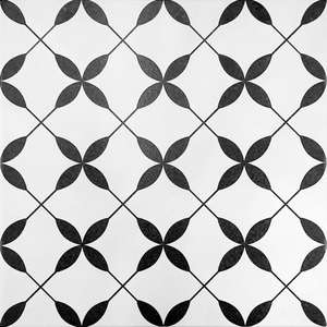 Gres patchwork dekor czarno-biały 30x30 NEXTERIO