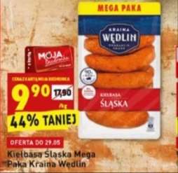 Kiełbasa Śląska 90% mięsa/kg Mega Paka (1,3kg) Kraina Wędlin @Biedronka
