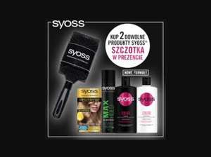 Przy zakupie dwóch dowolnych produktów SYOSS, szczotka do włosów w prezencie za darmo. Akcja ogólnopolska - Rossmann