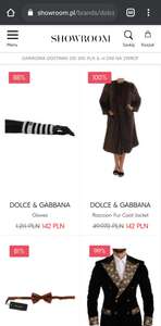 Błąd cenowy w sklepie Showroom / Dolce Gabbana