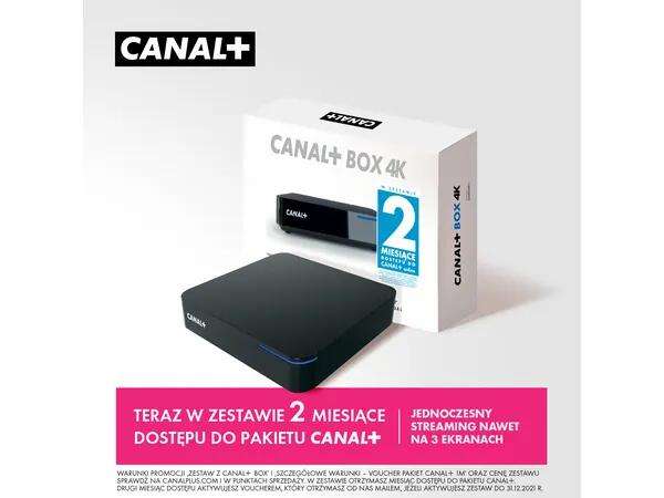Tuner CANAL+ Android TV BOX 4K DVB-T2 +2 miesiące dostępu