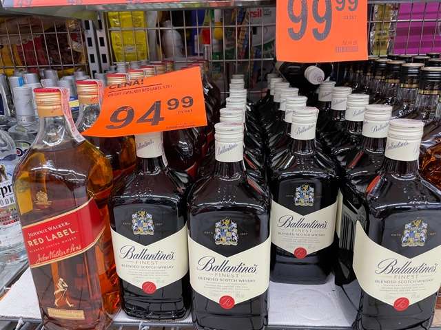Ładna cena Whisky Johnnie Walker (Red Label) i Ballantine’s 1,75L Biedronka