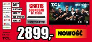 Telewizor TCL 50C725 QLED 4K + tcl soundbar TS8111 \Mycenter.pl\