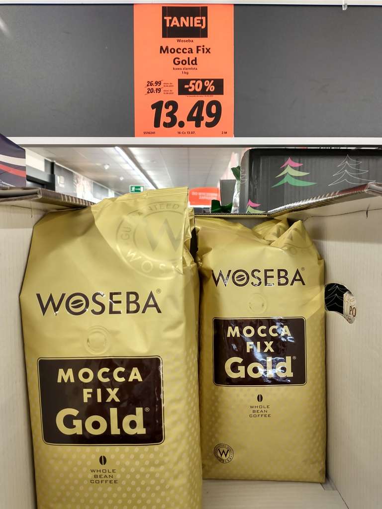 Kawa Woseba Mocca fix Gold 1kg - Lidl Ostrołęka