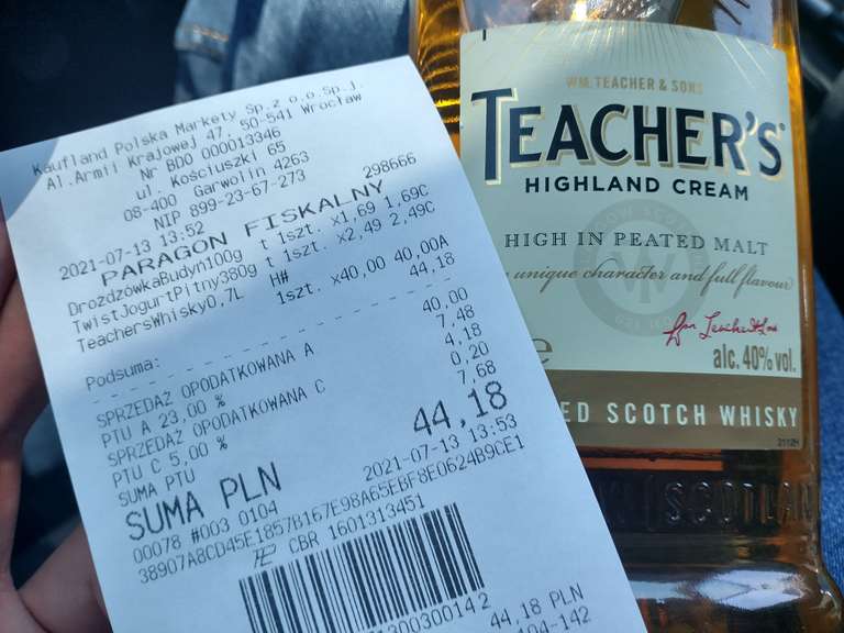 Whisky Teachers Highland Cream 0,7l