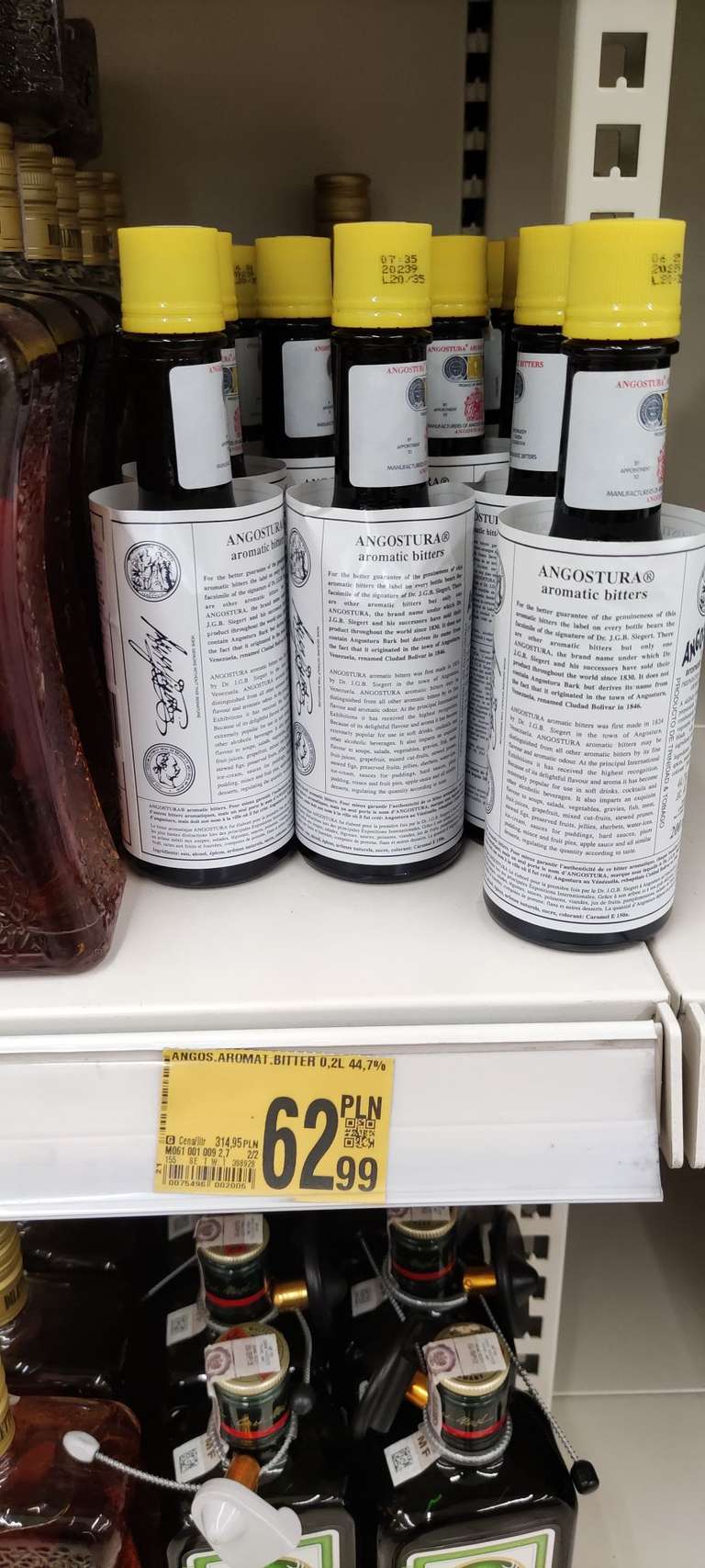 Wódka Angostura Aromatic Bitters, 44,7%, 200 ml, Auchan Bonarka, Kraków