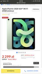 iPad Air 64GB Wifi (zielony)