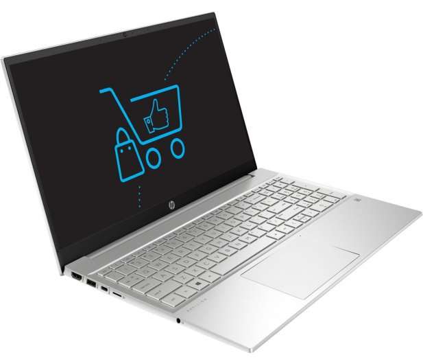 Laptop HP Pavilion 15 i7-1165G7 - 8GB - 512 - MX450 - Silver