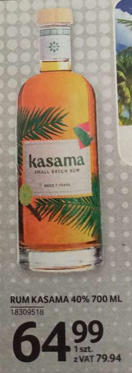 Rum Kasama Small Batch 0,7l. Selgros