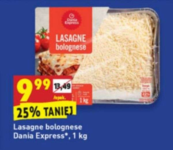 Lasagne bolognese Dania Express 1 kg Biedronka