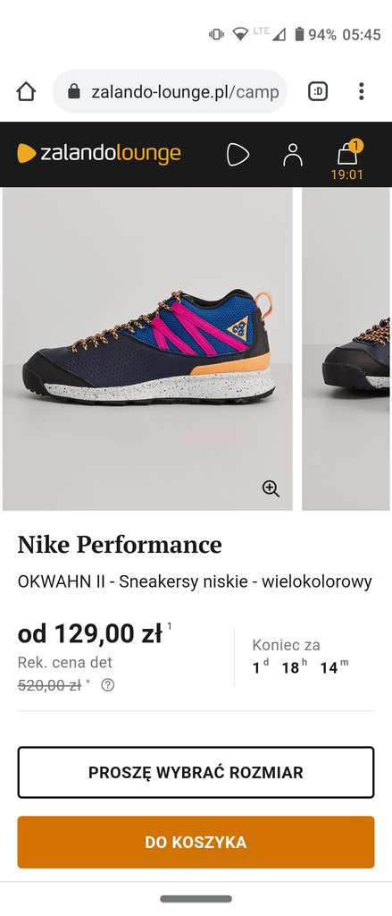Nike Performance OKWAHN II - Sneakersy niskie - Pepper.pl