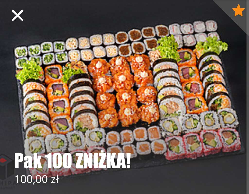 Sushi 100szt za 100zł - Sushipak Kraków/Warszawa/Poznań/Wrocław - Pepper.pl