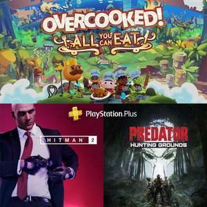 Playstation Plus wrzesień 2021 PS4 PS5 Overcooked! All You Can Eat, Hitman 2, Predator Hunting Grounds