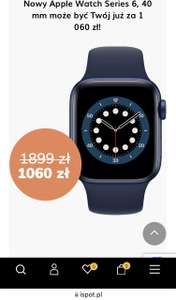 Rabat na Apple Watch 6 min. 300 (ale trzeba oddać stary)