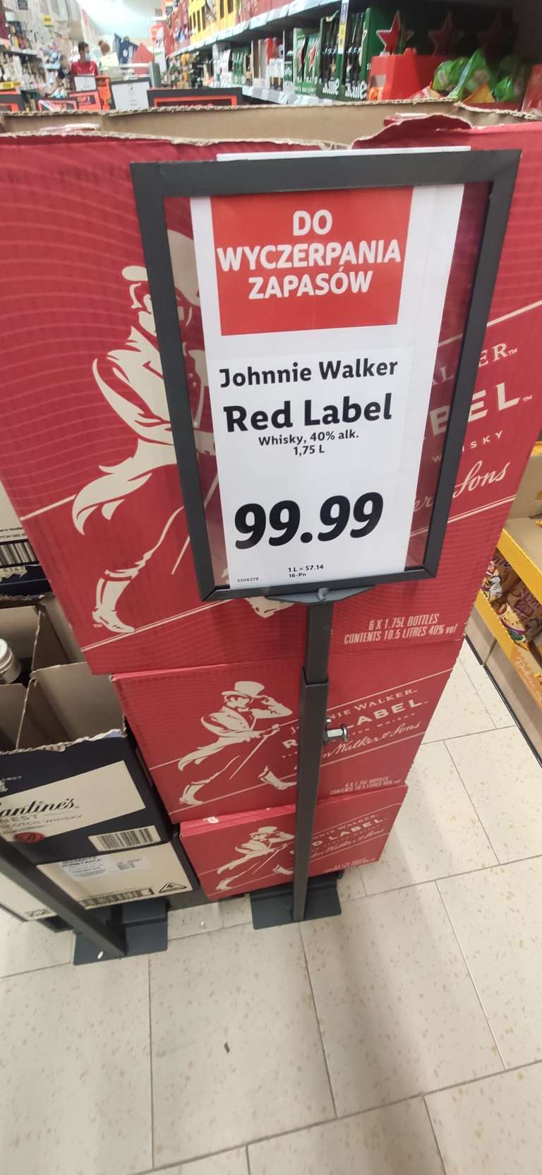 Johnnie Walker Red label 1.75L Lidl