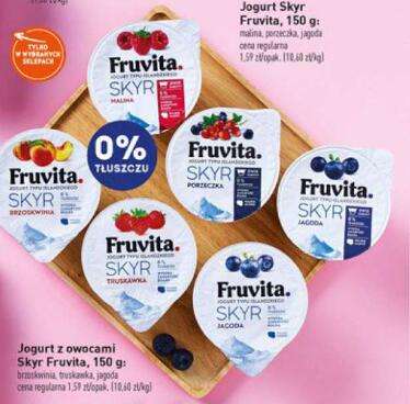 Jogurt Skyr Fruvita 2 + 1 gratis @Biedronka