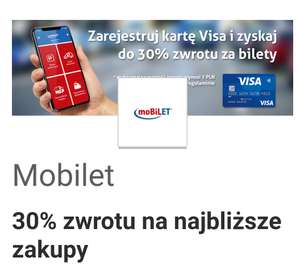 Mobilet VisaOferty 30% zwrotu na najbliższe zakupy, maks. 7 zł