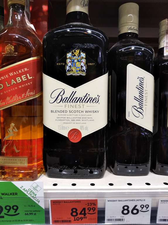 Whisky Ballantine's Finest 1,5L/40% + Grant's 12yo za 79,99 Żabka