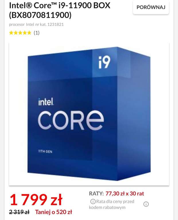 Intel® Core™ i9-11900 BOX