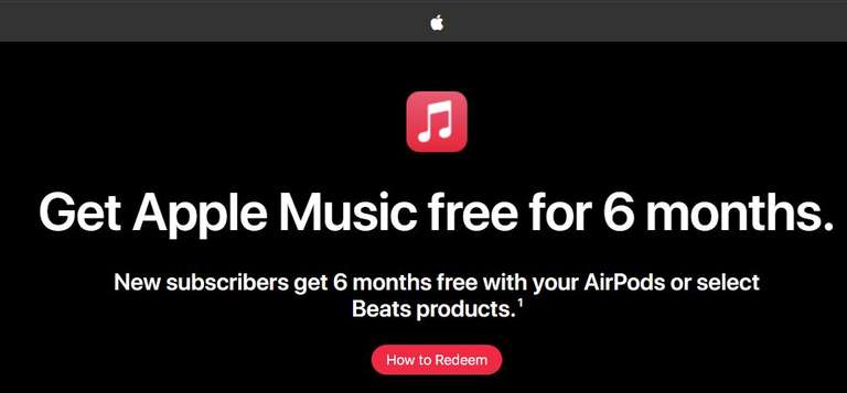 Apple Music darmowe 6 miesięcy przy zakupie AirPods lub Beats