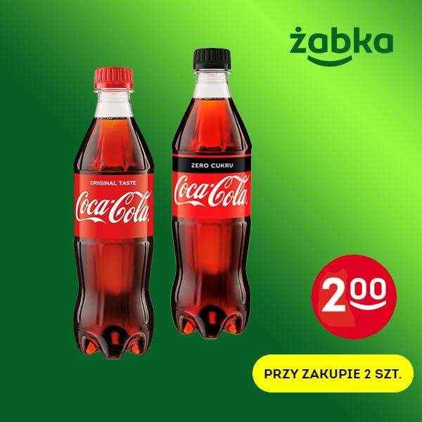 Coca-Cola / Coca-Cola Zero 0,5l za 2zł/szt przy zakupie 2 - Żabka