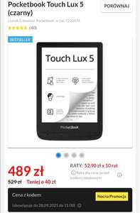 Pocketbook Touch Lux 5 (czarny)