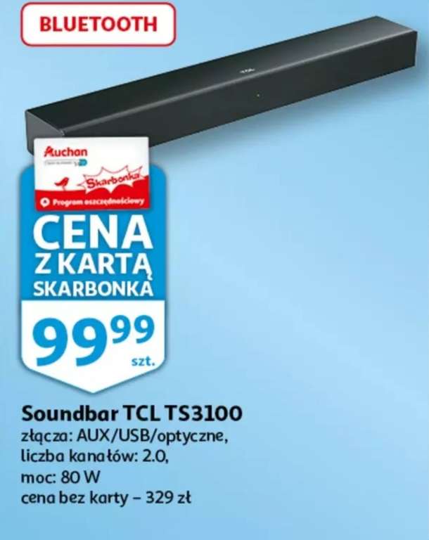 Soundbar TCL TS3100 Auchan