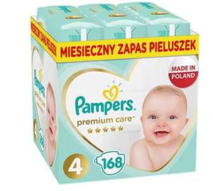 Pampers Premium Care, Rozmiar 4, 168 Pieluszki