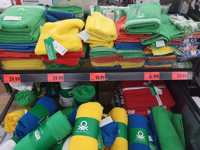 Ręczniki Benetton w Kaufland