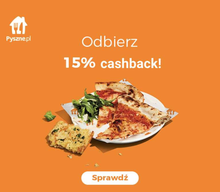 Goodie 15% cashback z pyszne.pl