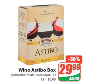 Wino półsłodkie Astibo Box 3l - DINO