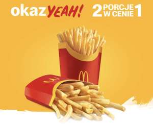 2x duże frytki w cenie 1 w aplikacji McDonald’s - okazYEAH!