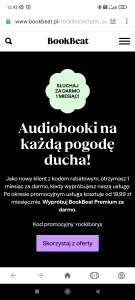 BookBeat Premium dla nowych 30dni.