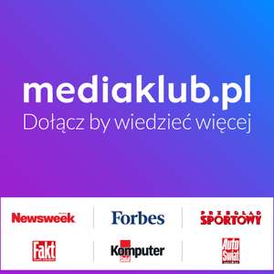 Roczna prenumerata Mediaklub (Newsweek, Przegląd Sportowy, AutoŚwiat, Forbes, etc)