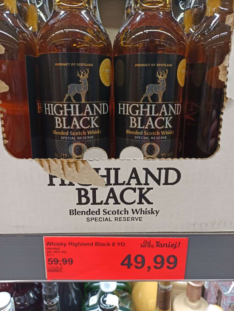 Aldi Highland Black Special Reserve 8 Aged Years Blended Scotch Whisky 0,7l