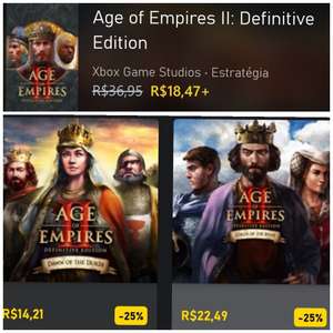Age of Empires II: Definitive Edition, oraz - 25% na dodatki, @brazylijski MS store @PC