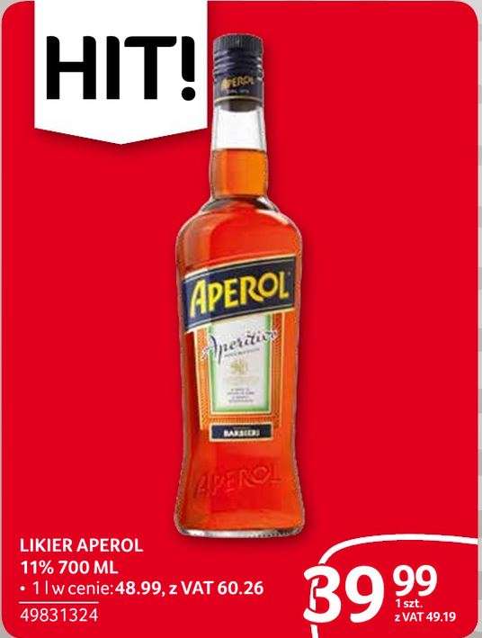Likier Aperol 0,7l - 49,19zł - Selgros