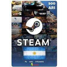 Steam gift card 500 ars (300+200) argentyna (gamivo)