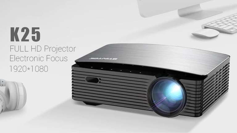 Projektor BYINTEK K25 (Full HD 1920x1080P, 15000:1, do 200") + inne projektory w promocji @ Aliexpress