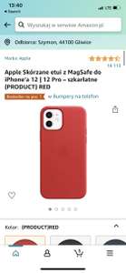 Etui Leather Case Apple IPhone 12 Pro (Red)