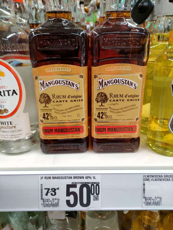 Auchan Mangoustan's Rhum 1l 42% Rum