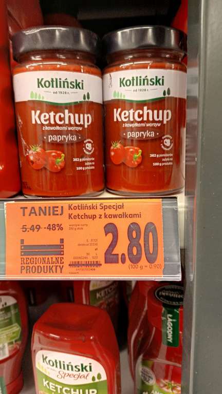 Kotliński Specjał Ketchup Kotliński z kawałkami warzyw, Kaufland