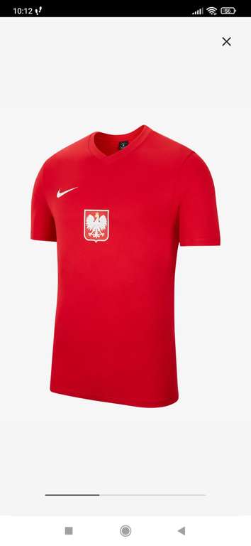 Koszulka reprezentacji Polski w dwóch kolorach Nike - bawełna