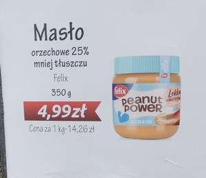 Felix Masło Orzechowe 25% mniej tłuszczu. 350g (14,25zl/kg) delikatesy Alma