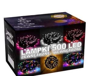 LAMPKI CHOINKOWE WEWNĘTRZNE/ZEWNĘTRZNE 500LED